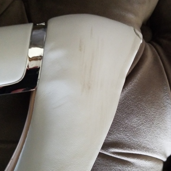 DKNY white chunky heels - Picture 3 of 6